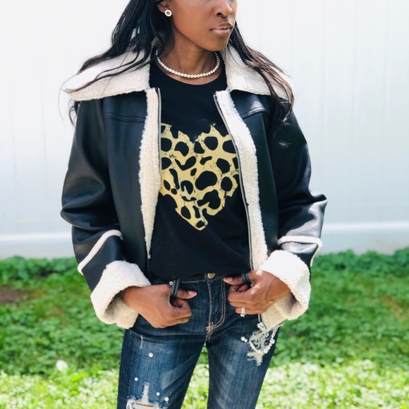 Embers Leather Sheepskin Jacket- LAST ONE - Picture 3 of 4